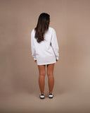 Farm front long sleeve | White
